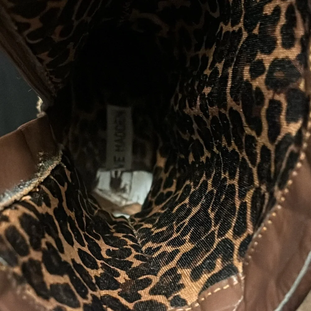 Steve Madden JSalty side zip up cowboy boots size 5
